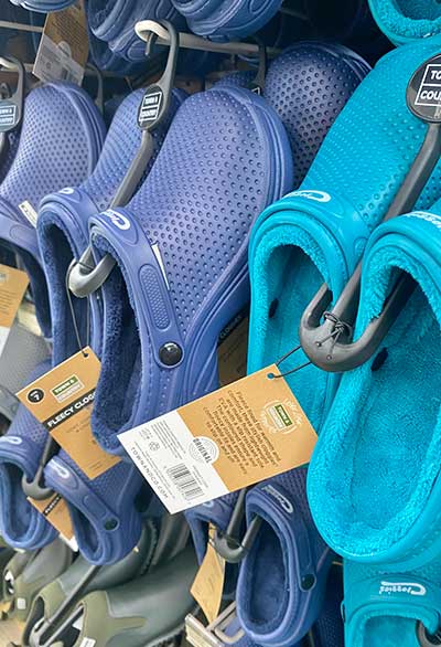 Clothing and Footwear for sale at Meadow Grange Garden Centre  near Whitstable and Canterbury