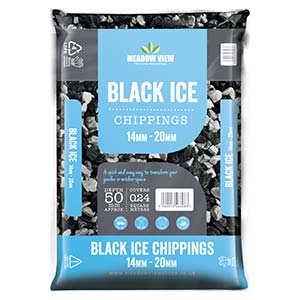 Black Ice Chippings 20mm 