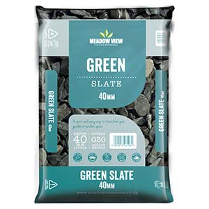 Green Slate Chippings 40mm