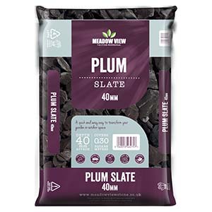 Plum Slate Chippings 40mm