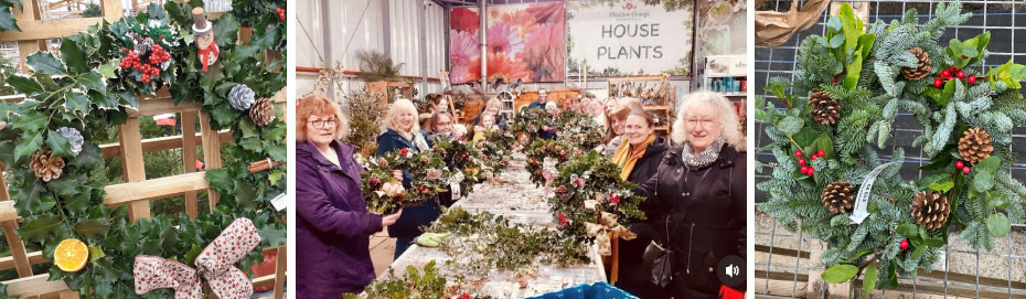 Christmas wreath making workshops near Canterbury